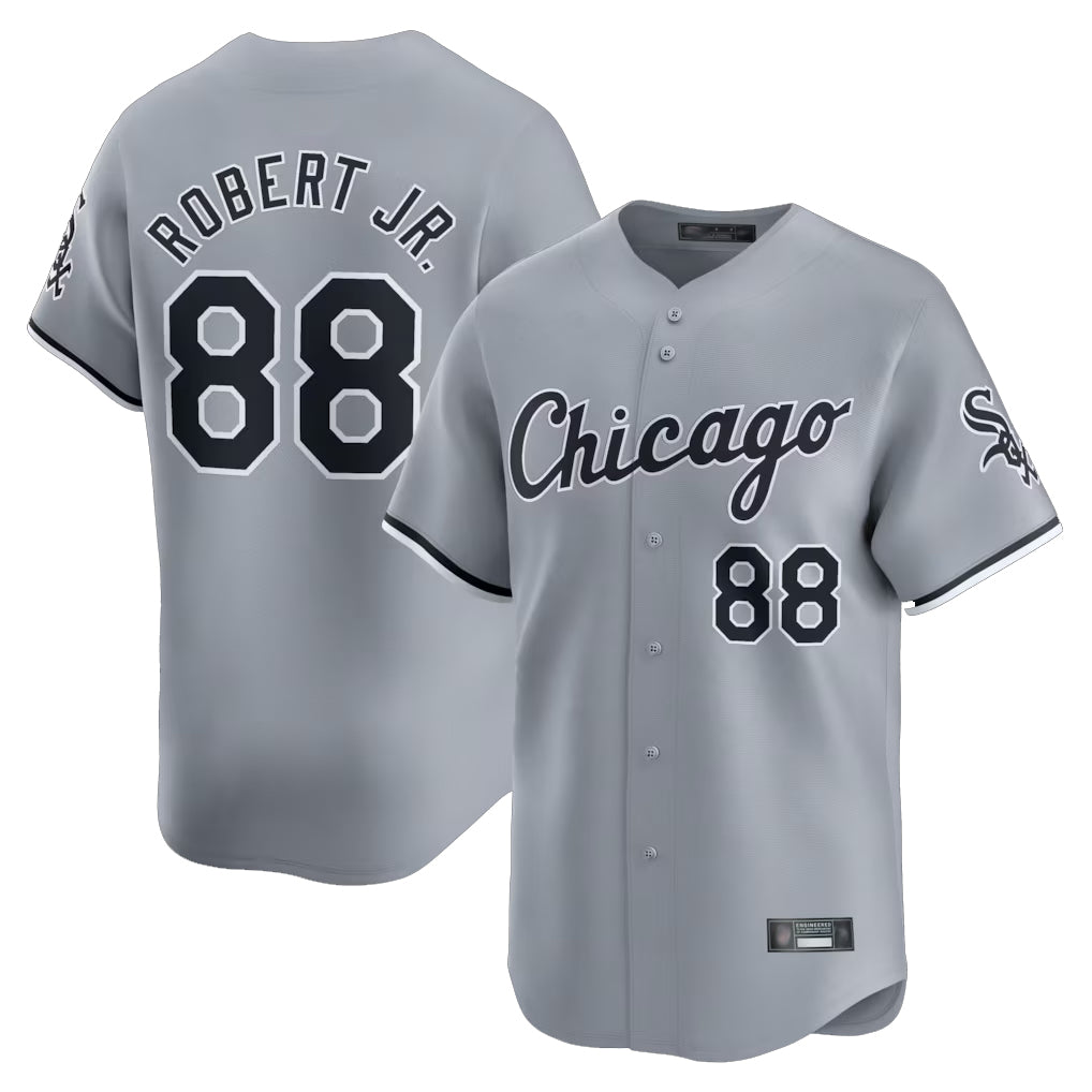 Chicago White Sox #88 Luis Robert Jr Player Gray BFRAILEY Road Limited Home Stitched Jerseys