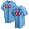 Custom St. Louis Cardinals Light Blue BFRAILEY Alternate Replica Jersey