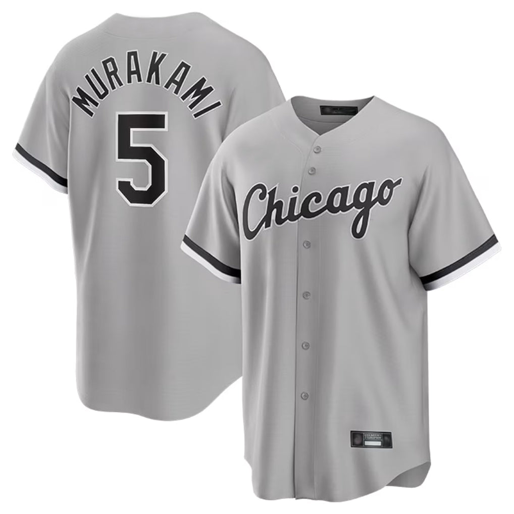 Chicago White Sox #5 Munetaka Murakami Player Gray BFRAILEY Home Game Stitched Jerseys