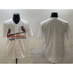 St. Louis Cardinals Blank White BFRAILEY Cool Base Stitched Jersey