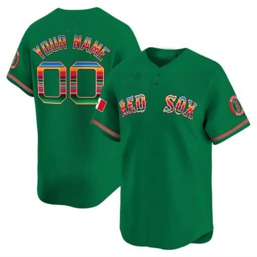 Custom Boston Red Sox Mexico Vapor Premier Limited Jersey ¨C Green BFRAILEY