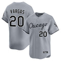 Chicago White Sox #20 Miguel Vargas Player Gray BFRAILEY Road Limited Home Stitched Jerseys