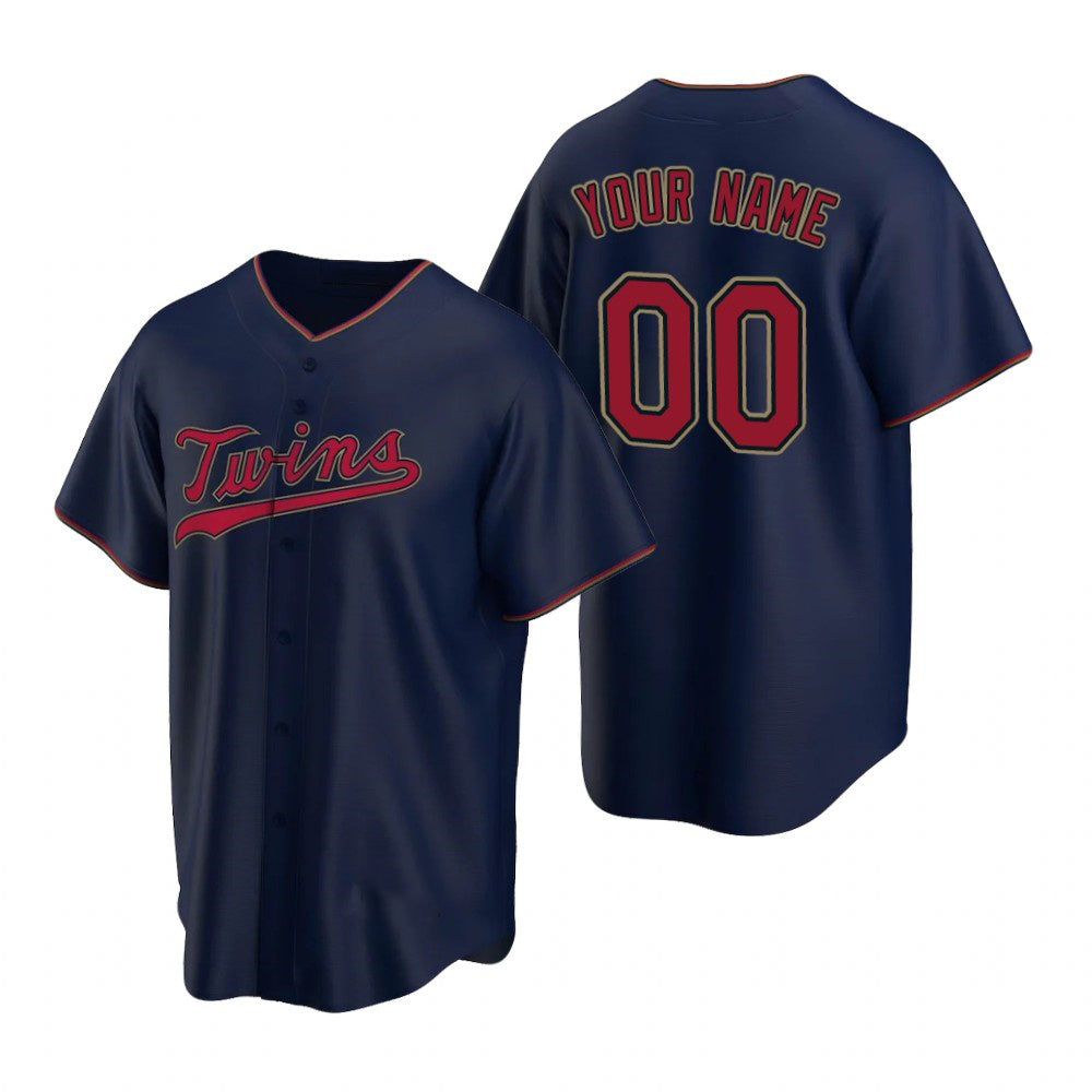 Custom Minnesota Twins Navy BFRAILEY 2020 Stitched Cool Base Jersey