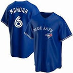 Toronto Blue Jays #6 Alek Manoah Blue BFRAILEY Stitched Cool Base Jersey