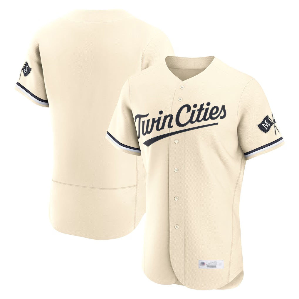 Minnesota Twins Blank Player Cream BFRAILEYHome Limited Elite Stitched Jerseys