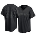 Cincinnati Reds #28 Eugenio Su¨¢rez Player Black BFRAILEY T-shirt Game Home Stitched Jerseys