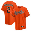Baltimore Orioles #2 Gunnar Henderson Player Orange BFRAILEY Home Game Stitched Jerseys