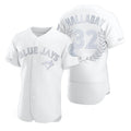 Toronto Blue Jays #32 Roy Halladay White BFRAILEY Flexbase Fashion Jersey