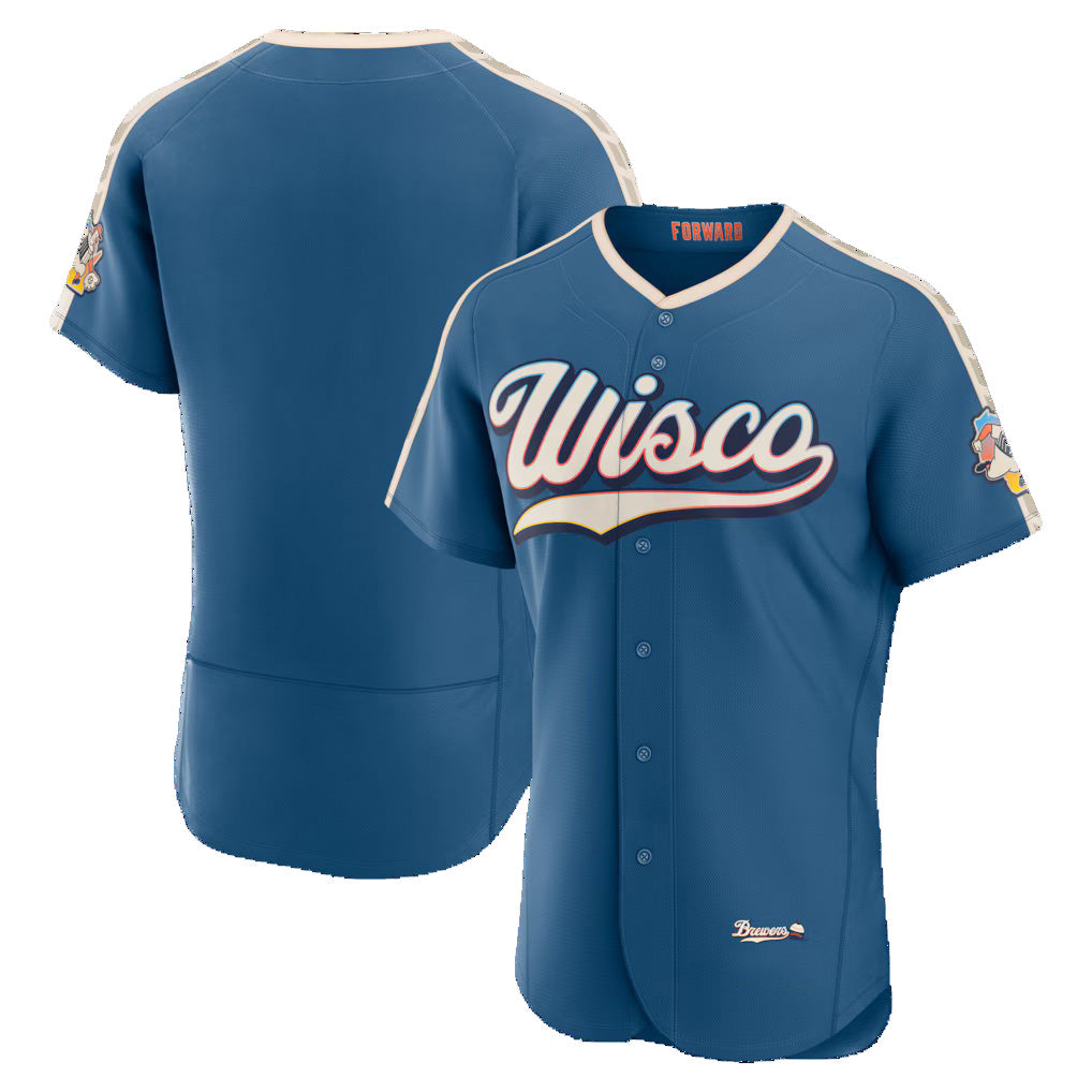 Milwaukee Brewers Mineral Blue BFRAILEY 2026 City Connect Authentic Jersey