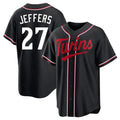 Minnesota Twins #27 Ryan Jeffers Player Black BFRAILEYFashion Out Home Limited Stitched Jerseys