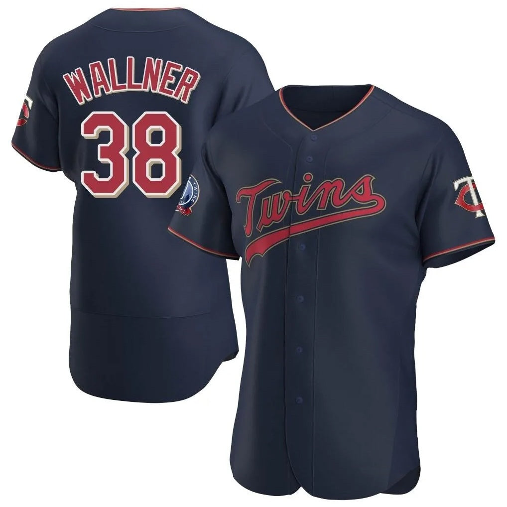 Minnesota Twins #38 Matt Wallner Player Navy BFRAILEY60th Home Limited Elite Stitched Jerseys