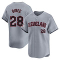 Cleveland Guardians #28 Tanner Bibee Player Gray BFRAILEY Road Limited Home Stitched Jerseys
