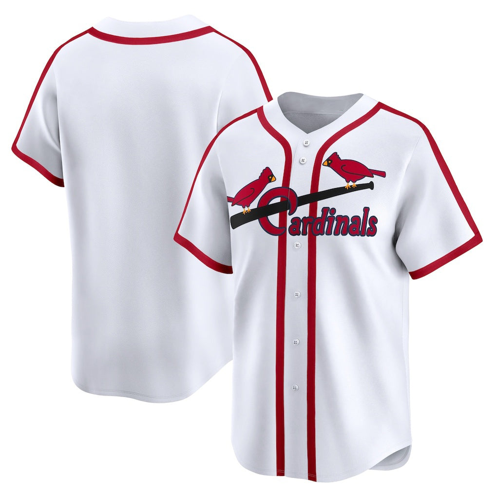St. Louis Cardinals White BFRAILEY Cooperstown Collection Limited Jersey