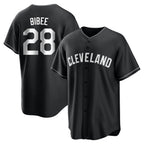 Cleveland Guardians #28 Tanner Bibee Player Black BFRAILEY Home Game Stitched Jerseys