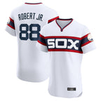 Chicago White Sox #88 Luis Robert Jr Player White BFRAILEY T-shirt Limited Elite Home Stitched Jerseys