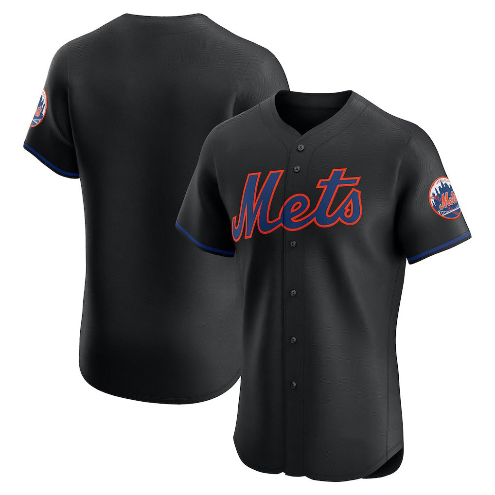 New York Mets Black BFRAILEY Alternate Elite Jersey