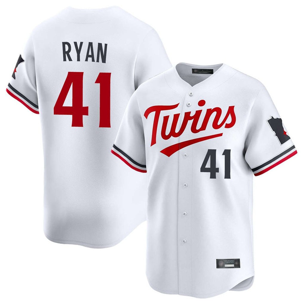 Minnesota Twins #41 Joe Ryan Player White BFRAILEYHome Limited Stitched Jerseys