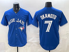 Toronto Blue Jays #7 Kazuma Okamoto Royal BFRAILEY 2026 Cool Base Stitched Jersey