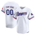 Custom Texas Rangers Active Player White BFRAILEY 2023 World Series Champions Stitched Jersey