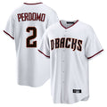 Arizona Diamondbacks #2 Geraldo Perdomo Player White BFRAILEY Home Game Stitched Jerseys