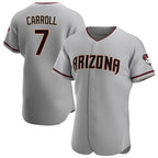 Arizona Diamondbacks #7 Corbin Carroll Player Gray BFRAILEY Road Limited Elite Home Game Stitched Jerseys