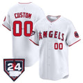 Custom Los Angeles Angels 2024 Spring Training Patch Vapor Premier Limited Jersey ¨C White Red BFRAILEY