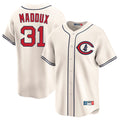 Chicago Cubs #31 Greg Maddux Player Cream BFRAILEY Field of Dreams Limited Home Game Stitched Jerseys