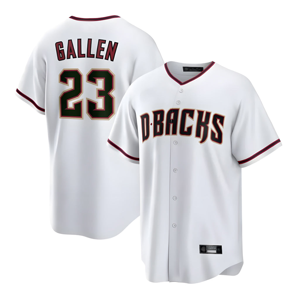 Arizona Diamondbacks #23 Zac Gallen Player White BFRAILEY Home Game Stitched Jerseys