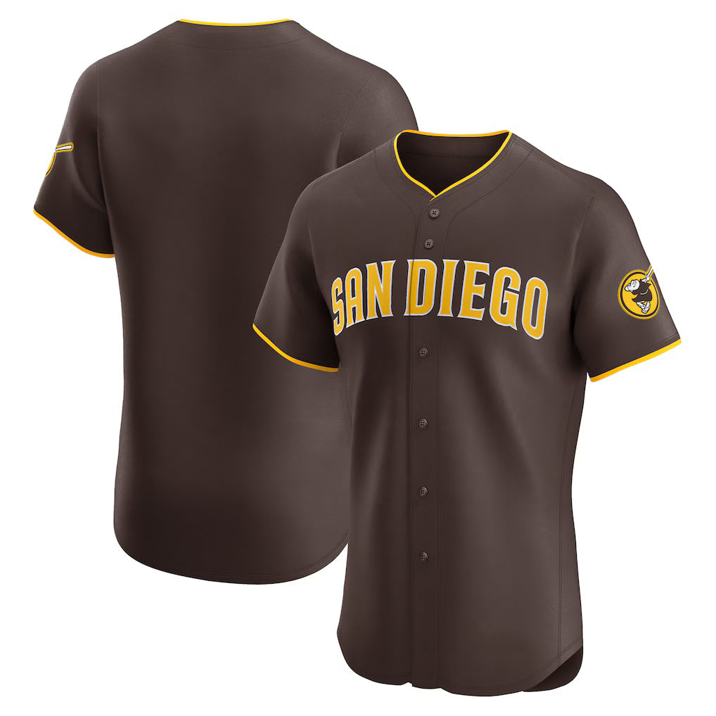 San Diego Padres Brown BFRAILEY Road Vapor Premier Elite Patch Jersey