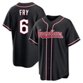 Cleveland Guardians #6 David Fry Player Black BFRAILEY Fashion Out Home Game Stitched Jerseys
