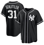 New York Yankees #31 Cam Schlittler 2026 Fashion Replica Black BFRAILEY Out Stitched Jersey