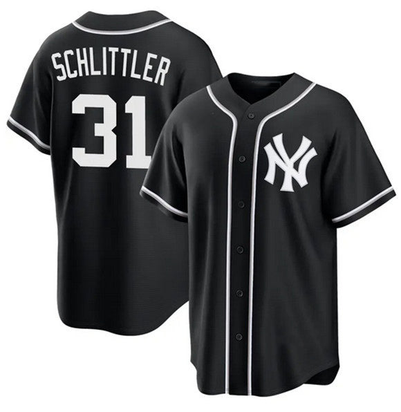 New York Yankees #31 Cam Schlittler 2026 Fashion Replica Black BFRAILEY Out Stitched Jersey