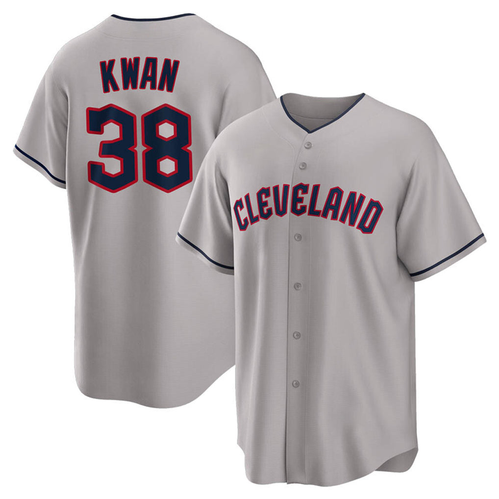 Cleveland Guardians #38 Steven Kwan Player Gray BFRAILEY Game Home Stitched Jerseys