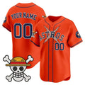 Custom Houston Astros x One Piece Orange BFRAILEY Vapor Premier Limited Jersey - Stitched