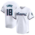 Miami Marlins #18 Griffin Conine Player White BFRAILEY Home Limited Stitched Jerseys
