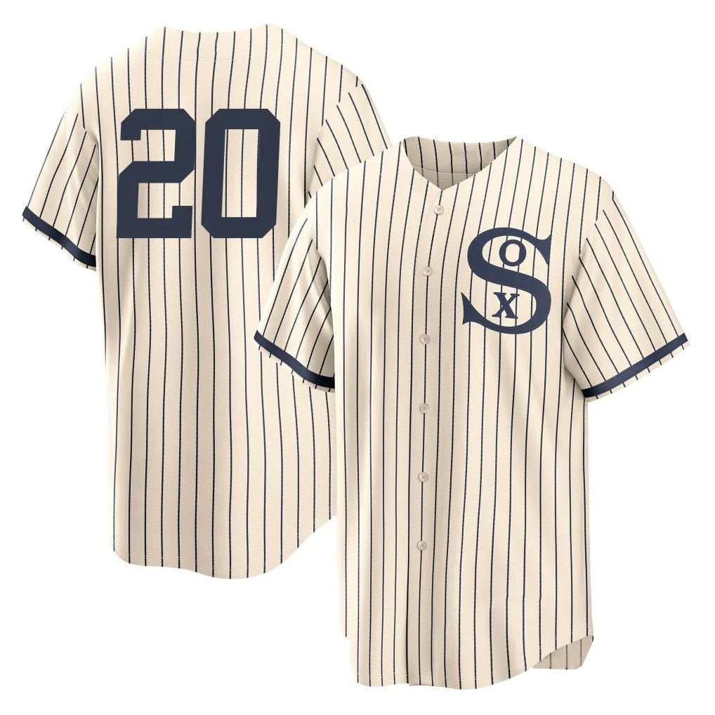 Chicago White Sox #20 Miguel Vargas Player Cream BFRAILEY Field of Dreams Home Game Stitched Jerseys