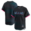 Miami Marlins Blank Player Black BFRAILEY City Connect Home Limited Stitched Jerseys