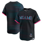 Miami Marlins Blank Player Black BFRAILEY City Connect Home Limited Stitched Jerseys