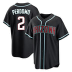 Arizona Diamondbacks #2 Geraldo Perdomo Player Black BFRAILEY Home Game Stitched Jerseys