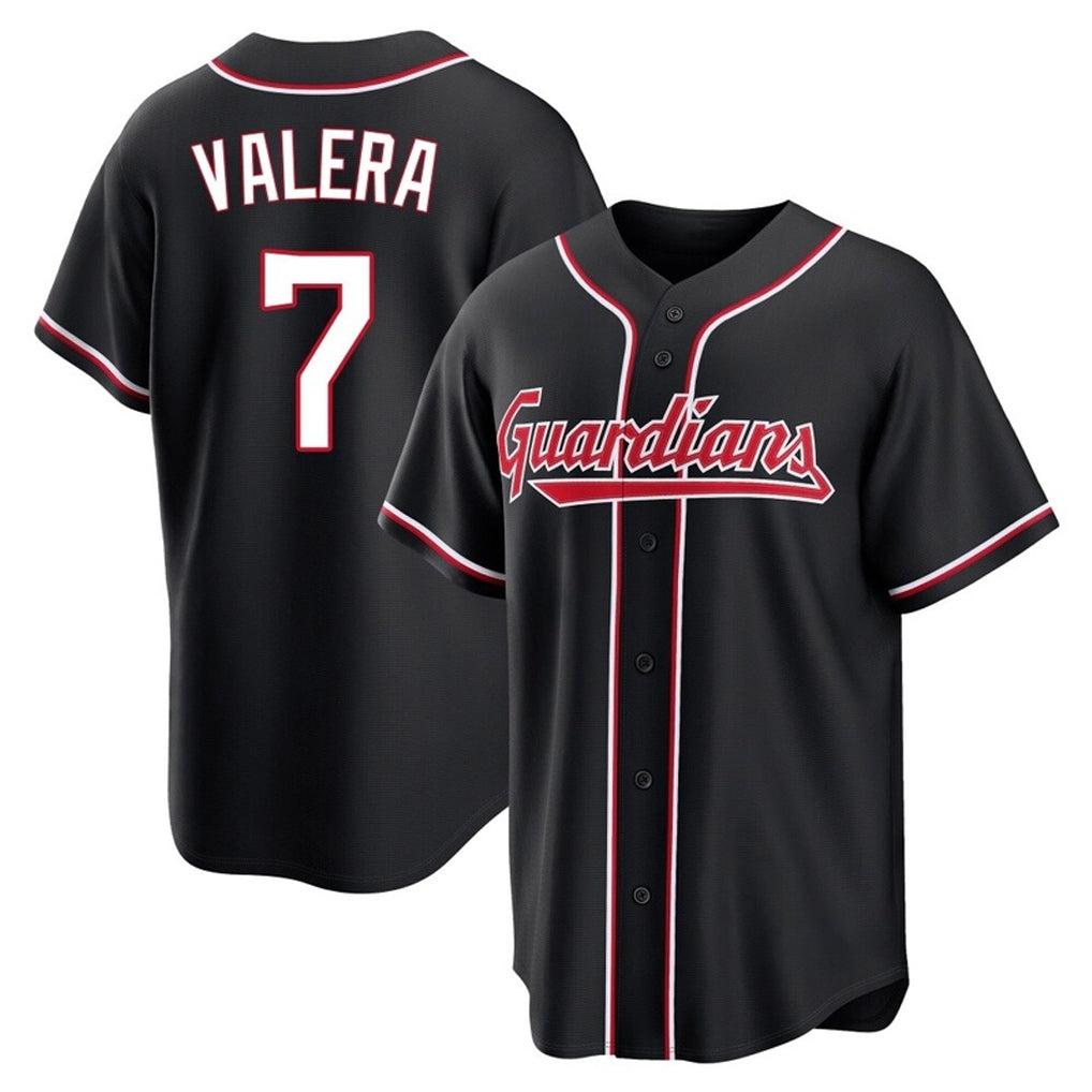 Cleveland Guardians #7 George Valera Player Black BFRAILEY Fashion Out Home Game Stitched Jerseys