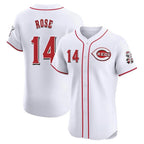 Cincinnati Reds #14 Pete Rose Player White BFRAILEY Limited Elite Home Stitched Jerseys