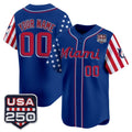 Custom Miami Marlins Royal BFRAILEY America 250 Edition Vapor Premier Limited Stitched Jerseys