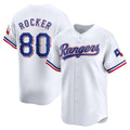 Texas Rangers #80 Kumar Rocker White BFRAILEY Home Limited Player Jersey