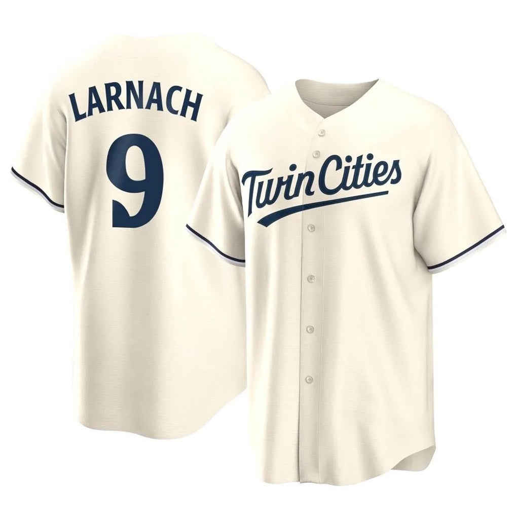 Minnesota Twins #9 Trevor Larnach Player Cream BFRAILEYGame Limited Home Stitched Jerseys
