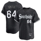 Chicago White Sox #64 Shane Smith Player Black BFRAILEY City Connect Limited Home Stitched Jerseys