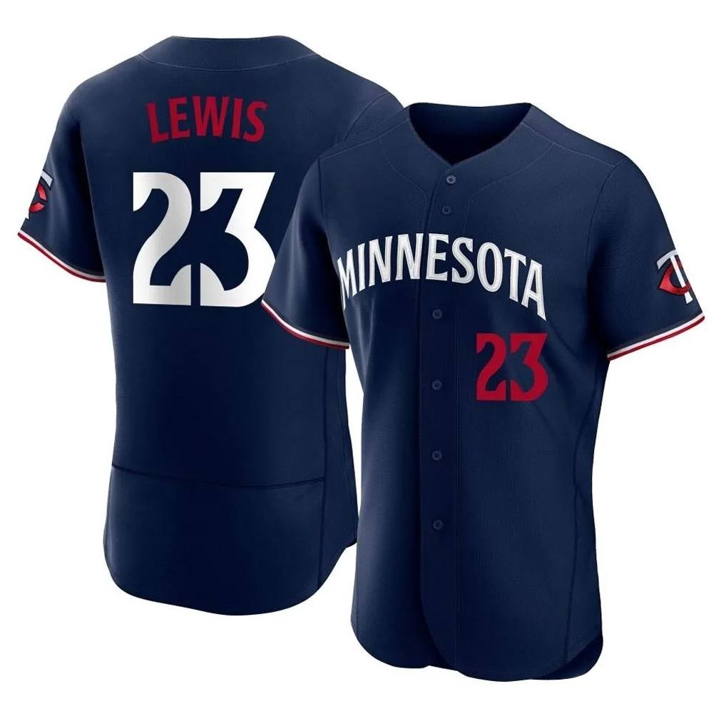 Minnesota Twins #23 Royce Lewis Player Navy BFRAILEYReplica Home Limited Elite Stitched Jerseys