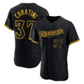 Minnesota Twins #37 Victor Caratini Player Black BFRAILEYSnake Skin City Home Limited Elite Stitched Jerseys