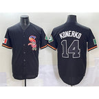 Chicago White Sox #14 Paul Konerko Black BFRAILEY Mexico Limited Stitched Jersey