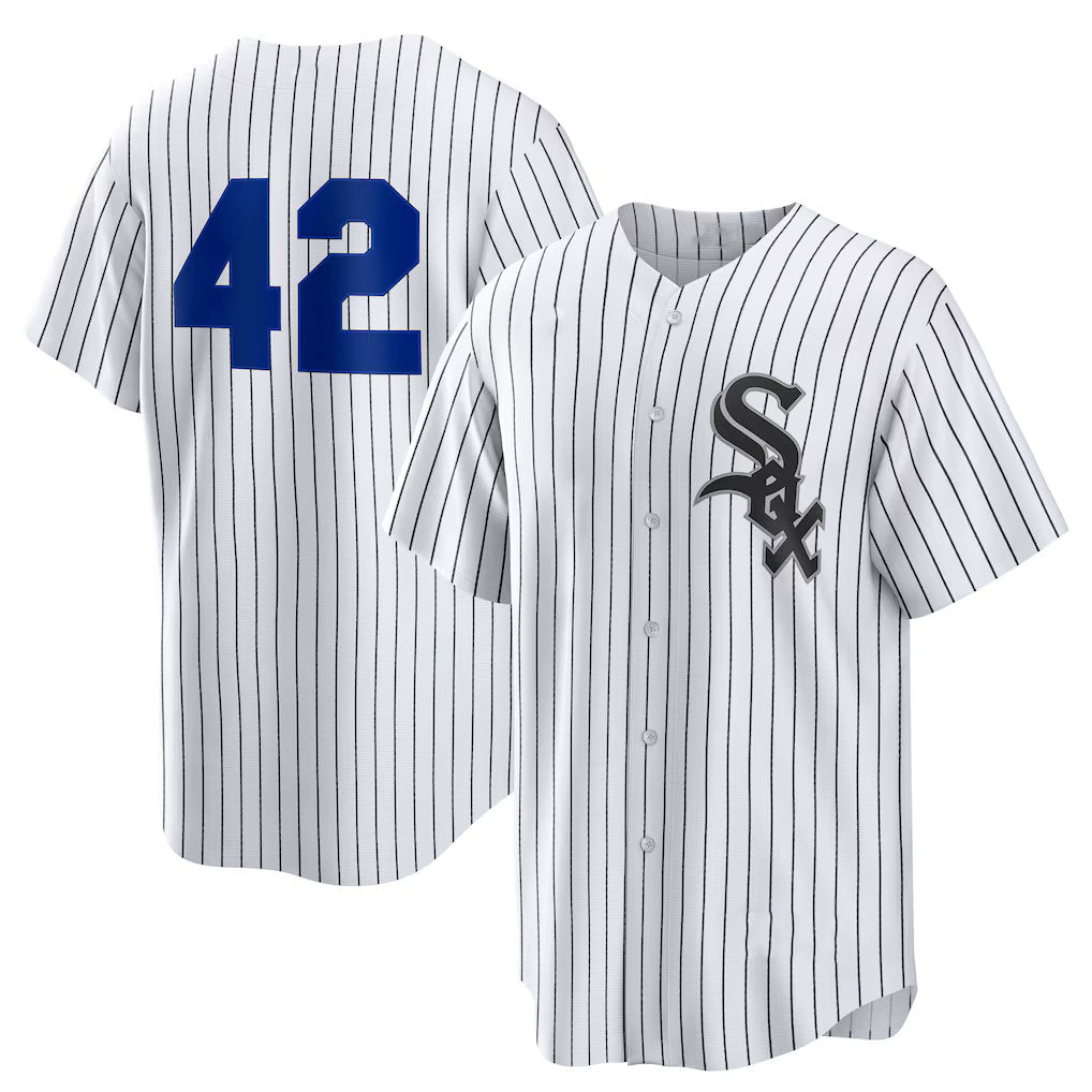 Chicago White Sox #42 Jackie Robinson White BFRAILEY Home 2025 Day Replica Jersey