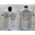 New York Mets #20 Pete Alonso Number White BFRAILEY 2022 All Star Stitched Cool Base Jersey